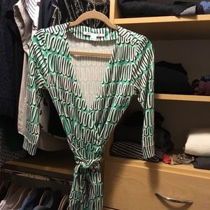 DVF wrap dress, perfect condition!